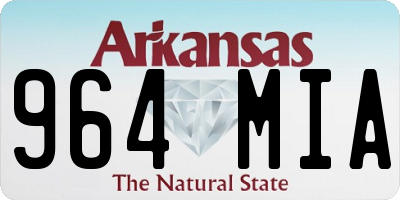 AR license plate 964MIA