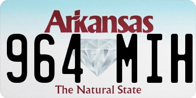 AR license plate 964MIH