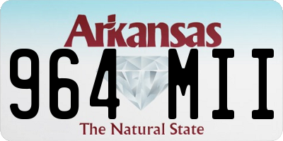 AR license plate 964MII