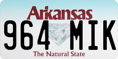 AR license plate 964MIK