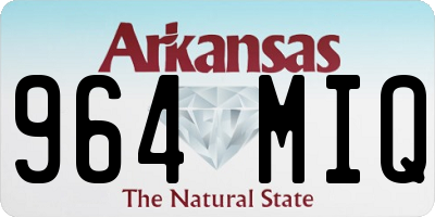 AR license plate 964MIQ