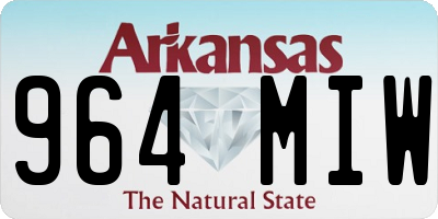 AR license plate 964MIW
