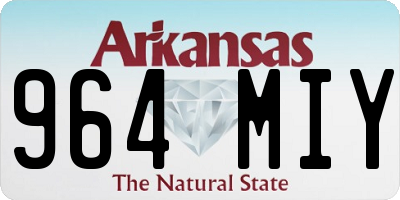 AR license plate 964MIY