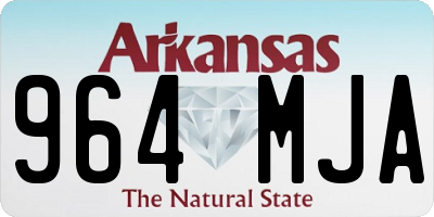AR license plate 964MJA