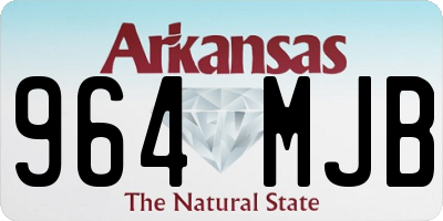 AR license plate 964MJB
