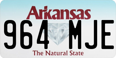 AR license plate 964MJE