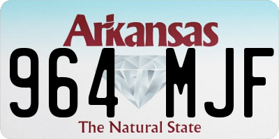 AR license plate 964MJF