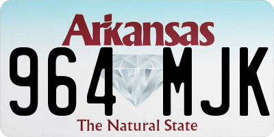 AR license plate 964MJK