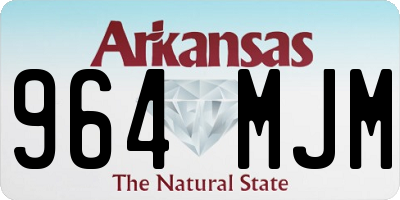 AR license plate 964MJM
