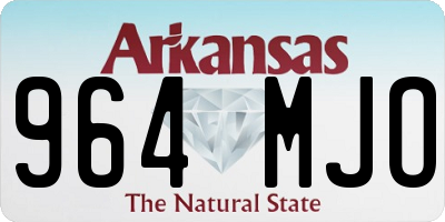 AR license plate 964MJO