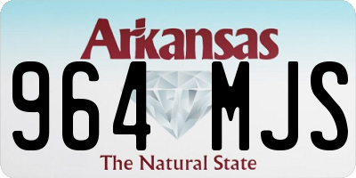 AR license plate 964MJS