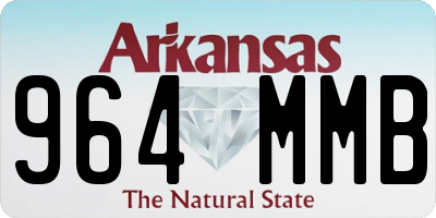 AR license plate 964MMB