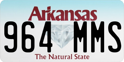 AR license plate 964MMS