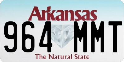AR license plate 964MMT