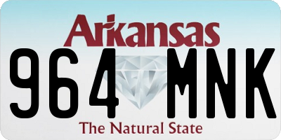 AR license plate 964MNK