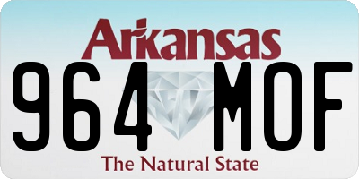 AR license plate 964MOF