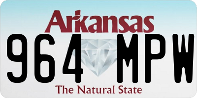 AR license plate 964MPW