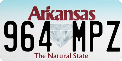 AR license plate 964MPZ