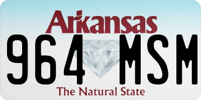 AR license plate 964MSM