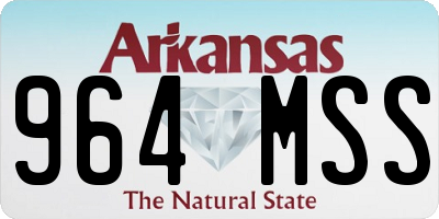 AR license plate 964MSS