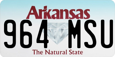 AR license plate 964MSU