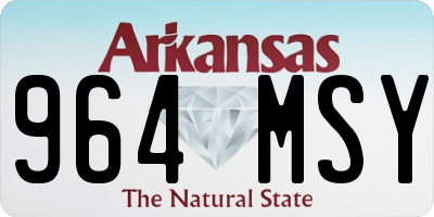 AR license plate 964MSY