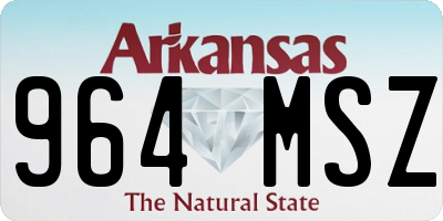 AR license plate 964MSZ