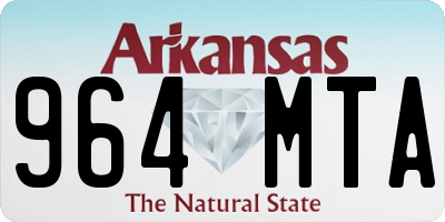 AR license plate 964MTA
