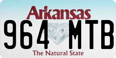 AR license plate 964MTB