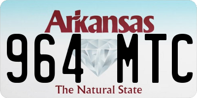 AR license plate 964MTC