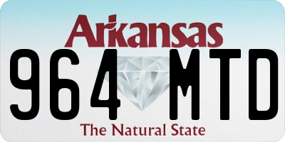 AR license plate 964MTD
