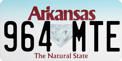 AR license plate 964MTE