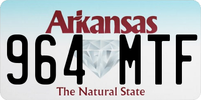 AR license plate 964MTF