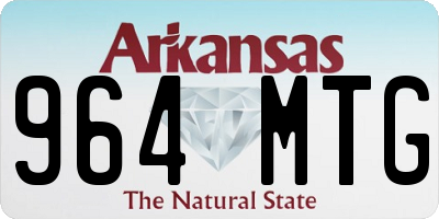 AR license plate 964MTG