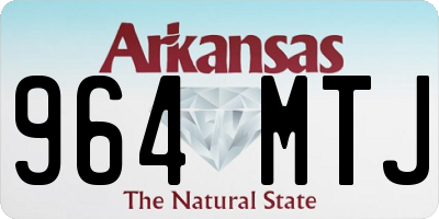 AR license plate 964MTJ