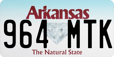 AR license plate 964MTK