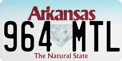 AR license plate 964MTL