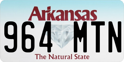 AR license plate 964MTN