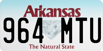 AR license plate 964MTU
