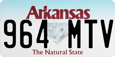 AR license plate 964MTV