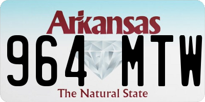 AR license plate 964MTW