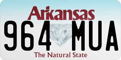 AR license plate 964MUA