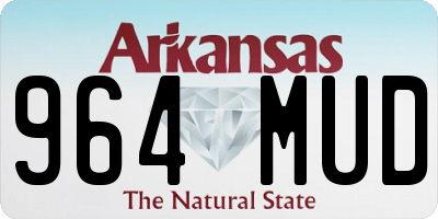 AR license plate 964MUD