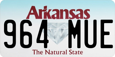 AR license plate 964MUE