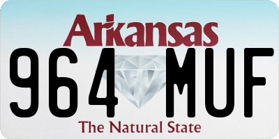 AR license plate 964MUF