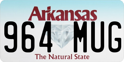 AR license plate 964MUG