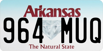 AR license plate 964MUQ