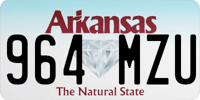 AR license plate 964MZU
