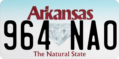 AR license plate 964NAO