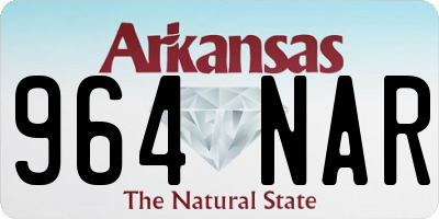 AR license plate 964NAR